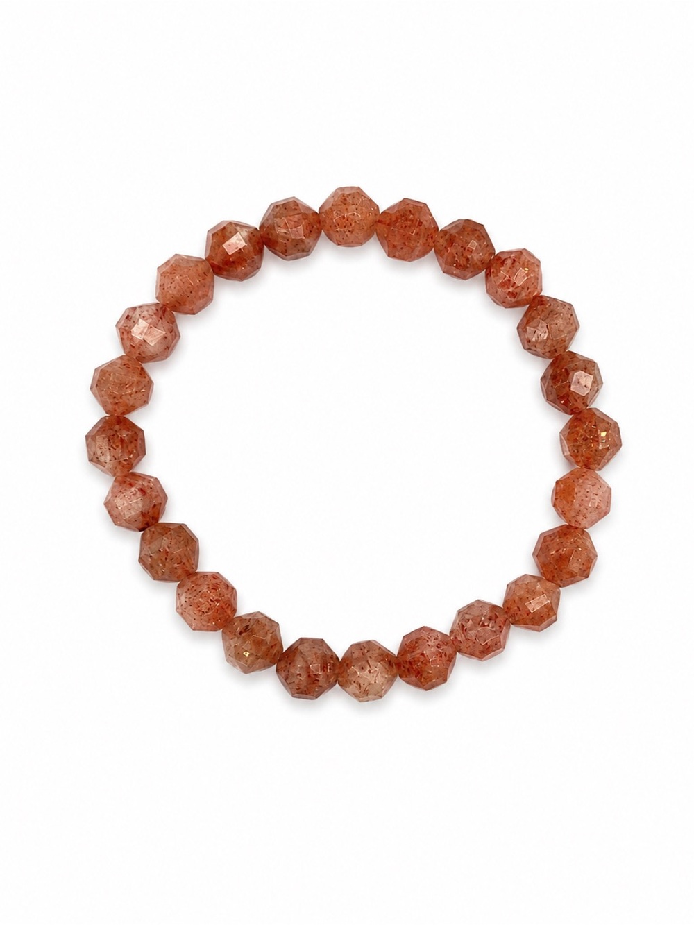 Strawberry Quartz Gemstone Stretchy Bracelet
